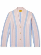 Guest In Residence - Baja Everywear Striped Cashmere Cardigan - Pink