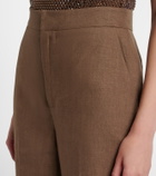 Ralph Lauren Collection Dean linen wide-leg pants
