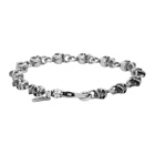 Emanuele Bicocchi Silver Teschini Skulls Bracelet