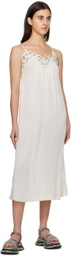 See by Chloé White Embroidered Midi Dress