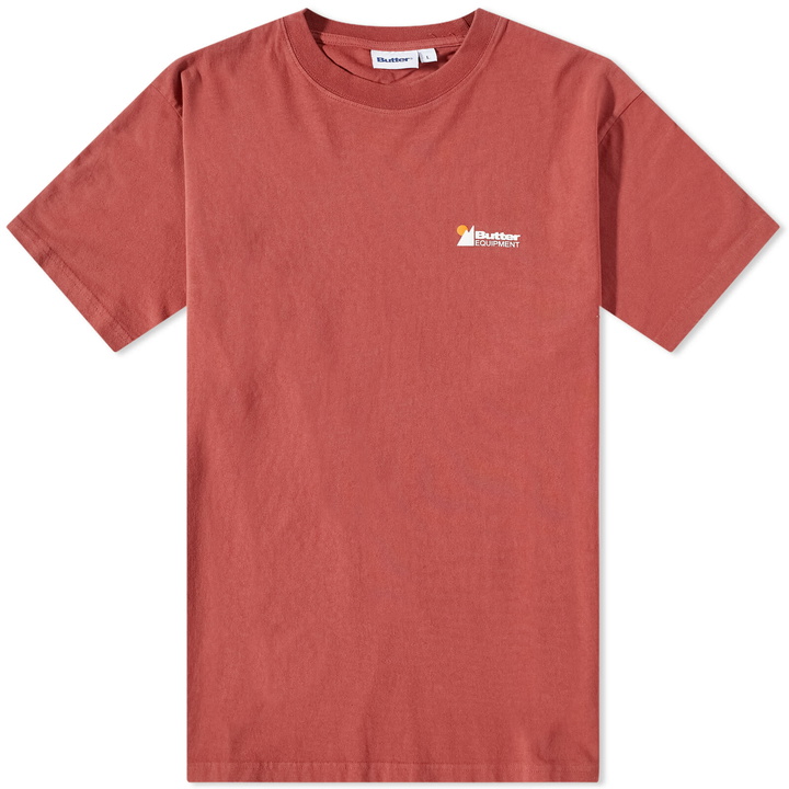 Photo: Butter Goods Men's Heavyweight Pigment Dye T-Shirt in Redwood