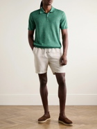 Onia - Air Straight-Leg Linen and Lyocell-Blend Drawstring Shorts - Neutrals