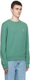 Maison Kitsuné Green Fox Head Sweatshirt