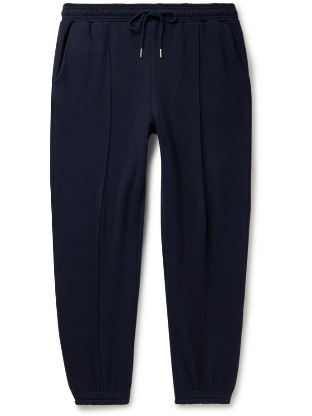 Photo: Ninety Percent - Tapered Organic Cotton-Jersey Sweatpants - Blue