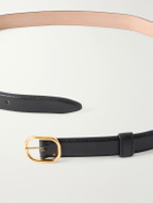 Husbands - 1.5cm Leather Belt - Black