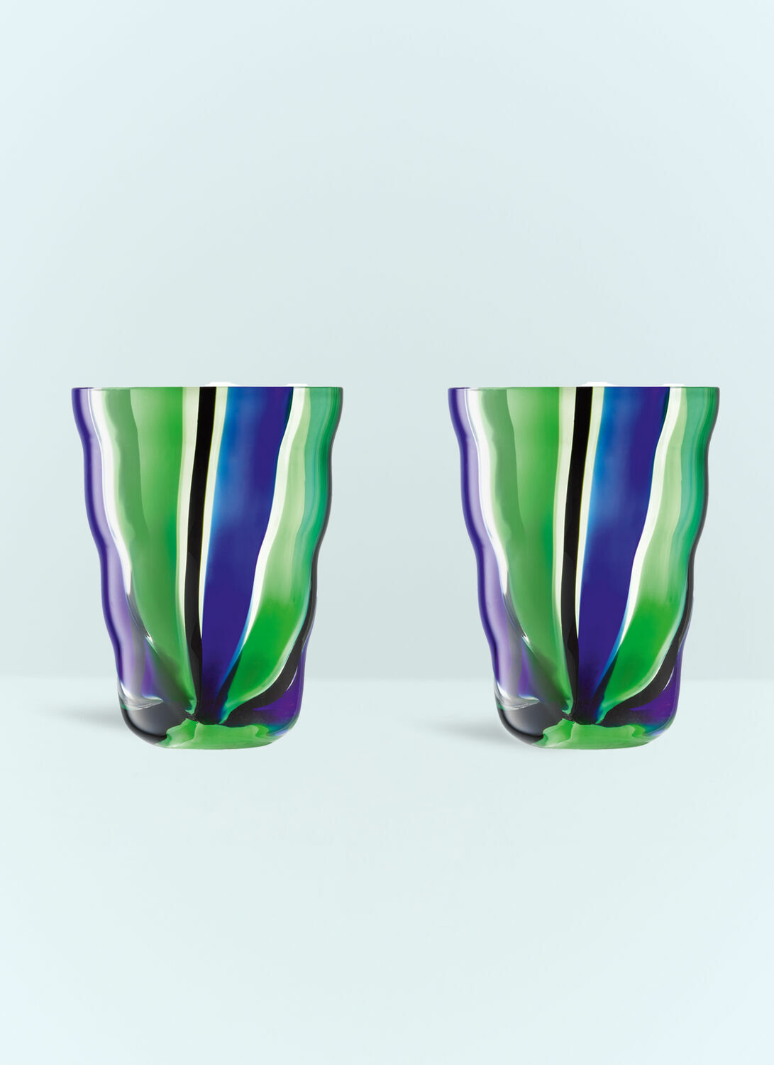 LSA International Set Of Two Folk Tumblers