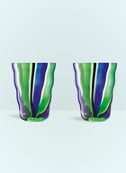 LSA International Set Of Two Folk Tumblers
