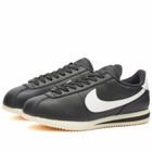 Nike Women's W Cortez 23 Premium Sneakers in Black/Sail Alabaster