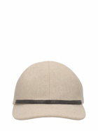BRUNELLO CUCINELLI Embellished Gabardine Baseball Cap