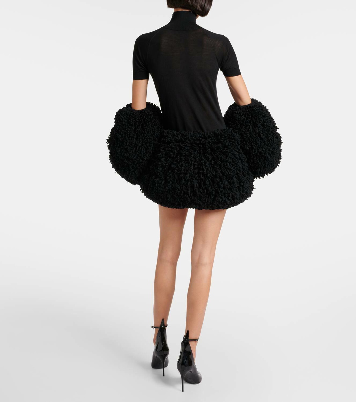 ミニスカート ALAIA BLACK VISCOSE MINI SKIRT A-line miniskirt in black - Alaia | Mytheresa