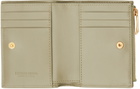 Bottega Veneta Khaki Small Bifold Wallet