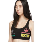 Off-White SSENSE Exclusive Black Multilogo Sporty Bra