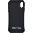 Dsquared2 Black Leaf iPhone X Case