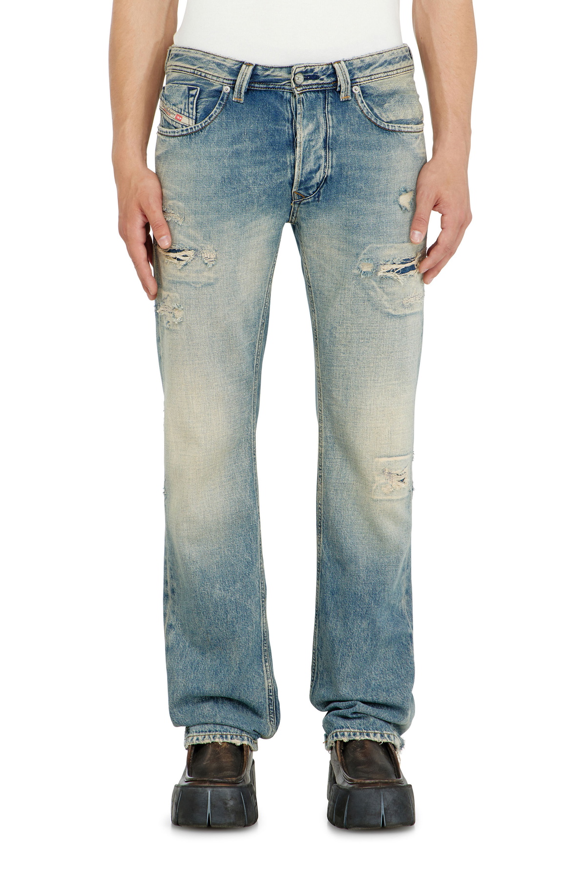 Diesel Regular Jeans Low Waist 1985 Larkee - Jeans Mens in Blue