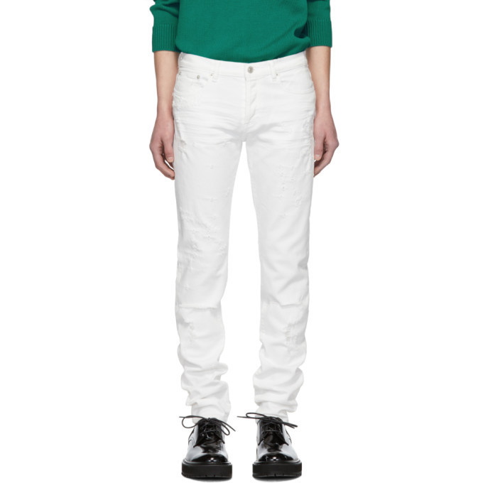 Photo: Givenchy White Distressed Jeans