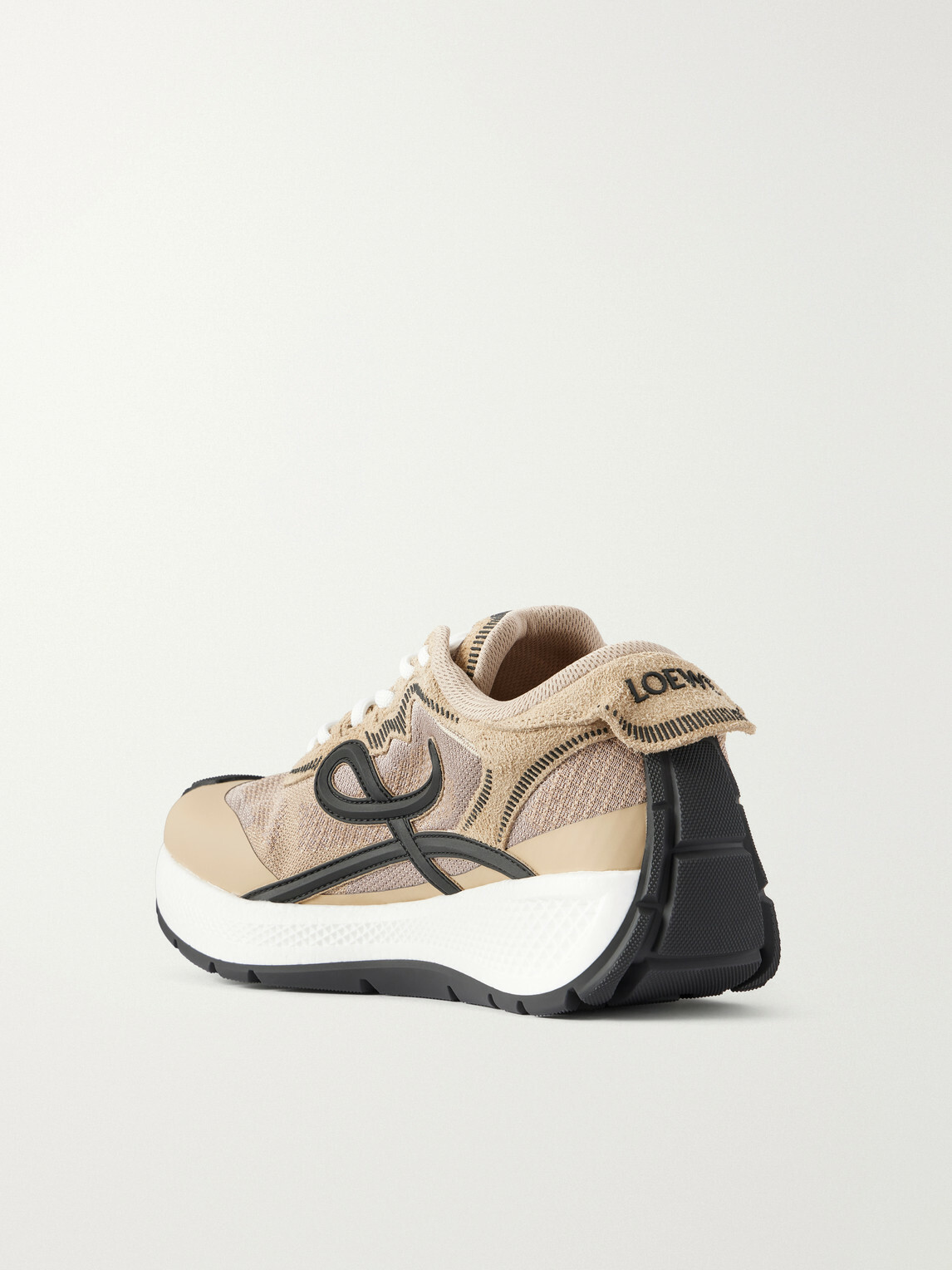 LOEWE - Pogo Rubber-Trimmed Mesh Sneakers - Neutrals