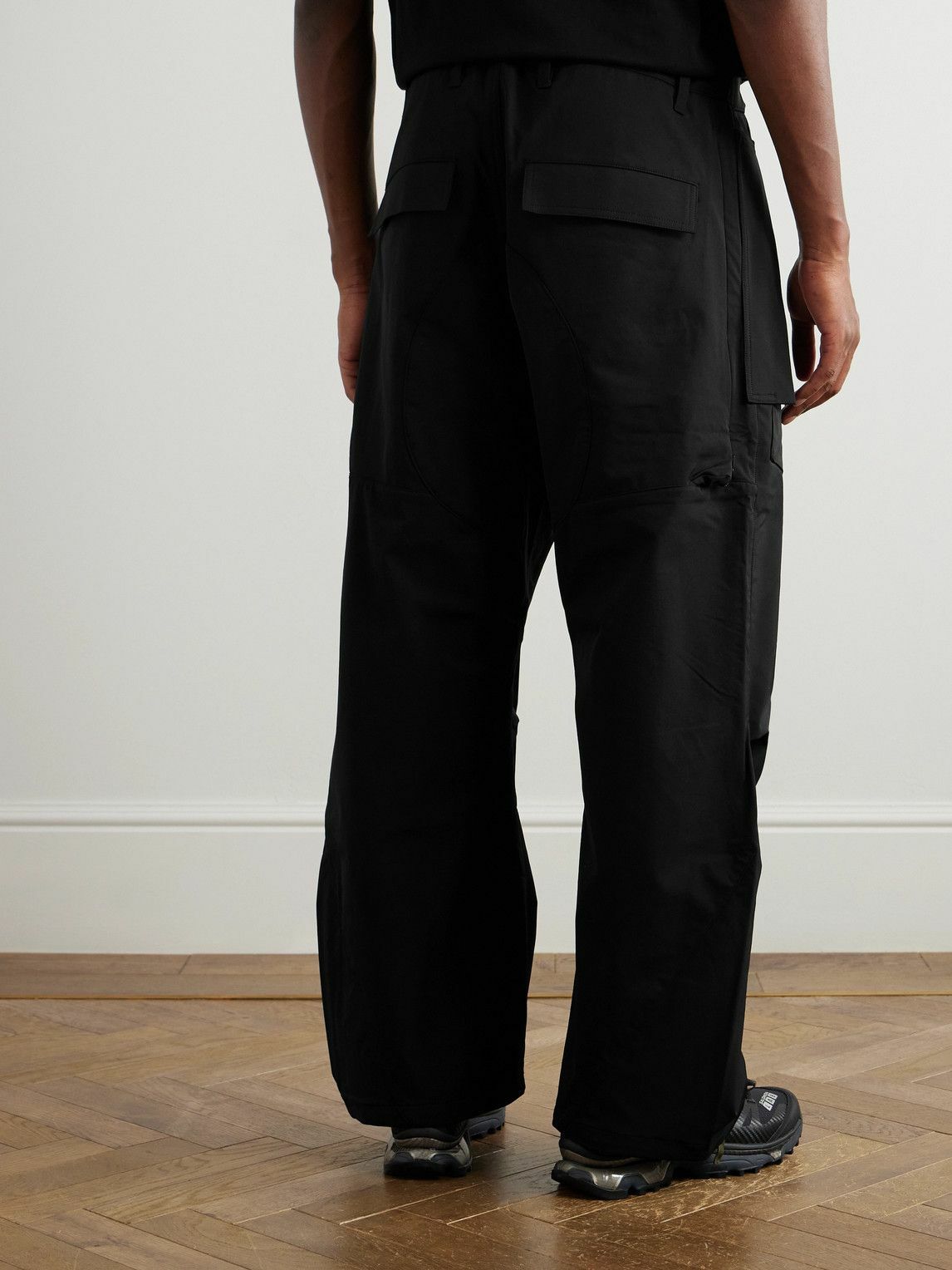 ACRONYM - Straight-Leg Webbing-Trimmed Schoeller® Dryskin™ Cargo Trousers - Black
