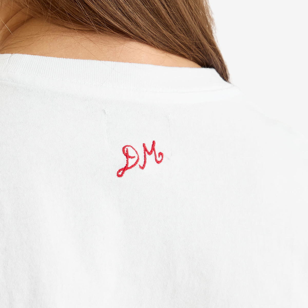 Damson Madder Women's Negroni Shrunken T-Shirt in White