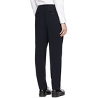 Giorgio Armani Navy Wool Sandwashed Trousers