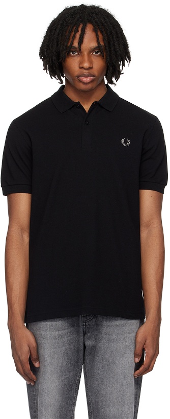 Photo: Fred Perry Black 'The Fred Perry' Polo