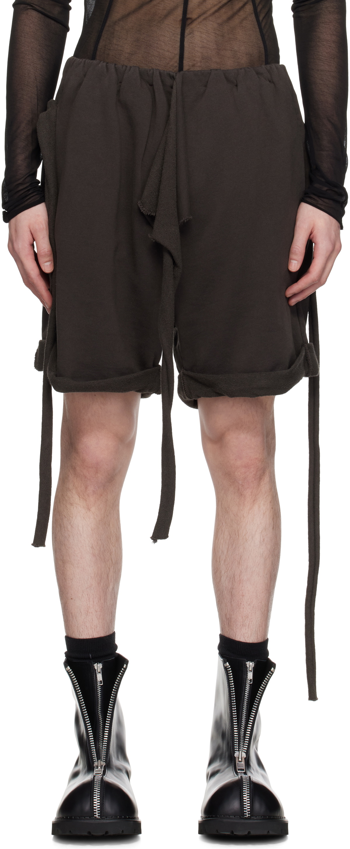 【正規店出品】OTTOLINGER OTTO ROLLED TRACK SHORTS DARK BROWN OTTOLINGER OTTO ROLLED TRACK SHORTS DARK BROWN SS25