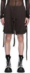 Ottolinger Brown Otto Rolled Track Shorts
