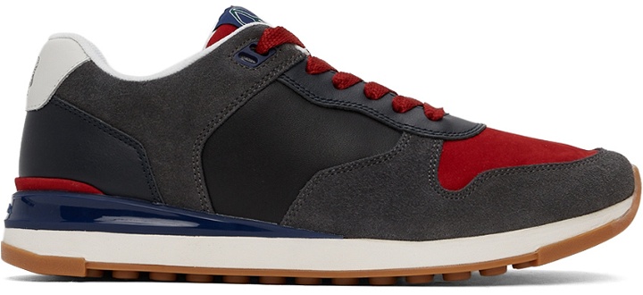 Photo: PS by Paul Smith Navy & Red Ware Sneaker