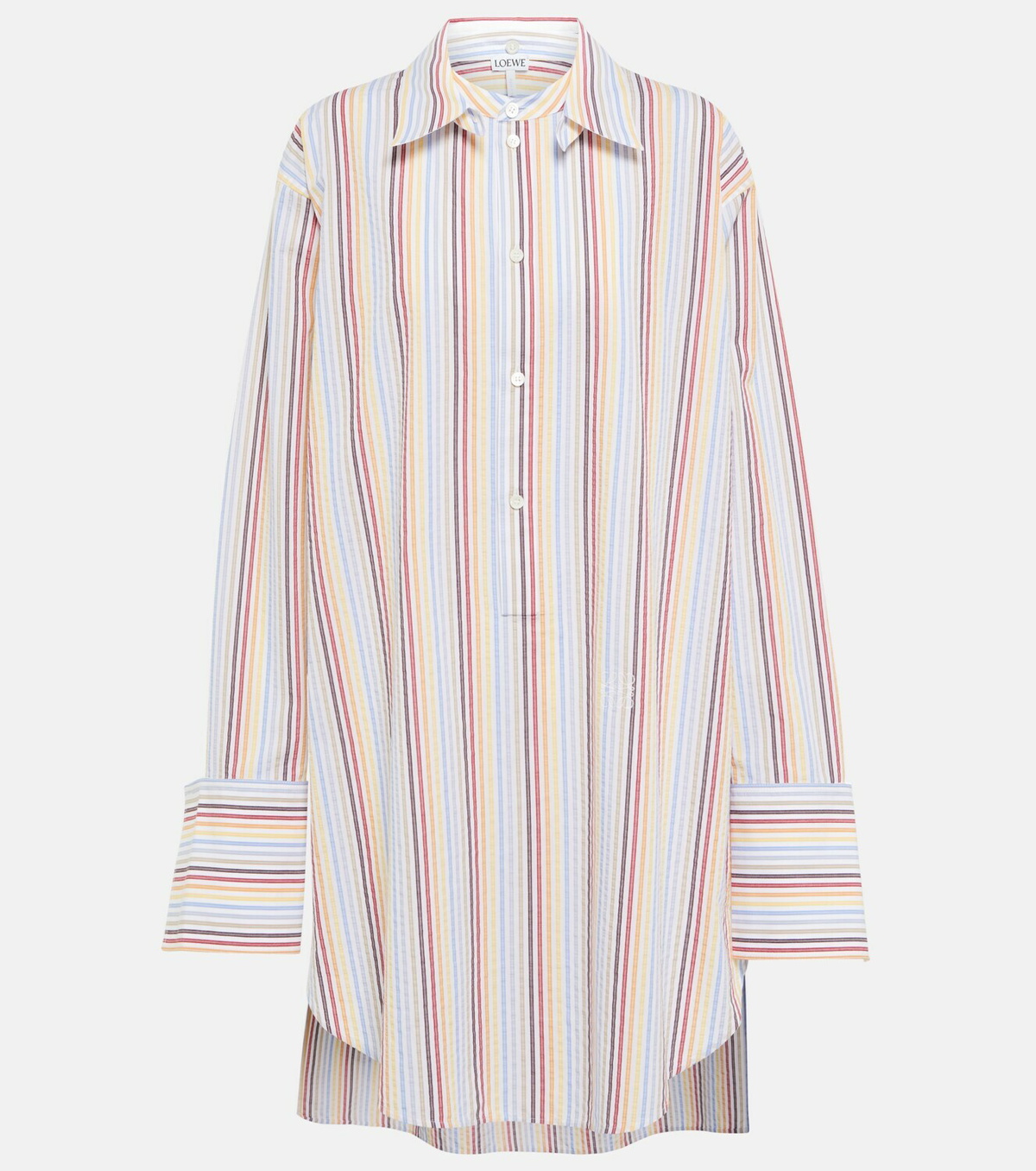 Loewe - Striped seersucker shirt dress Loewe