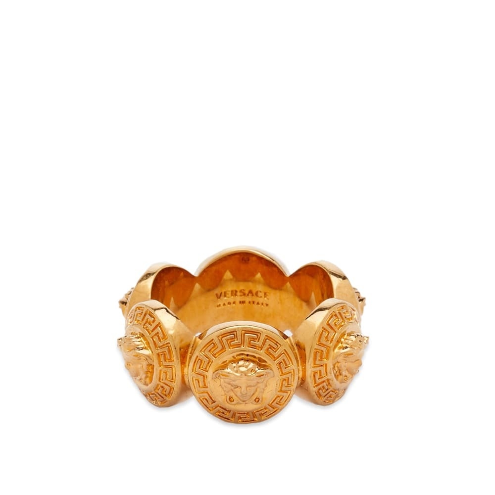 Photo: Versace Women's Multi Medusa Head Ring in Gold