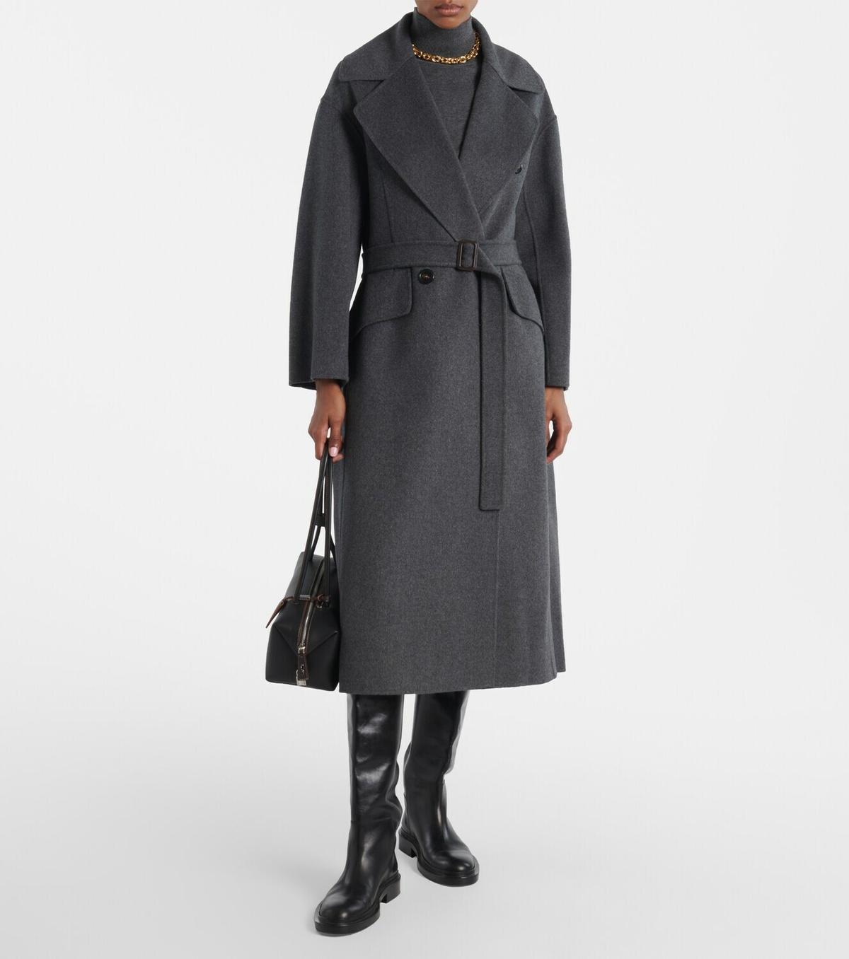 'S Max Mara Belted virgin wool coat
