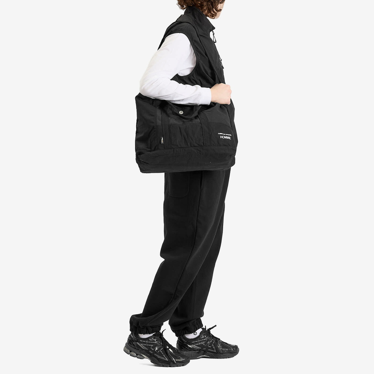 COMME des GARCONS HOMME 関税込 Patchwork tote bag Patchwork tote bag in black - Comme Des Garcons Homme