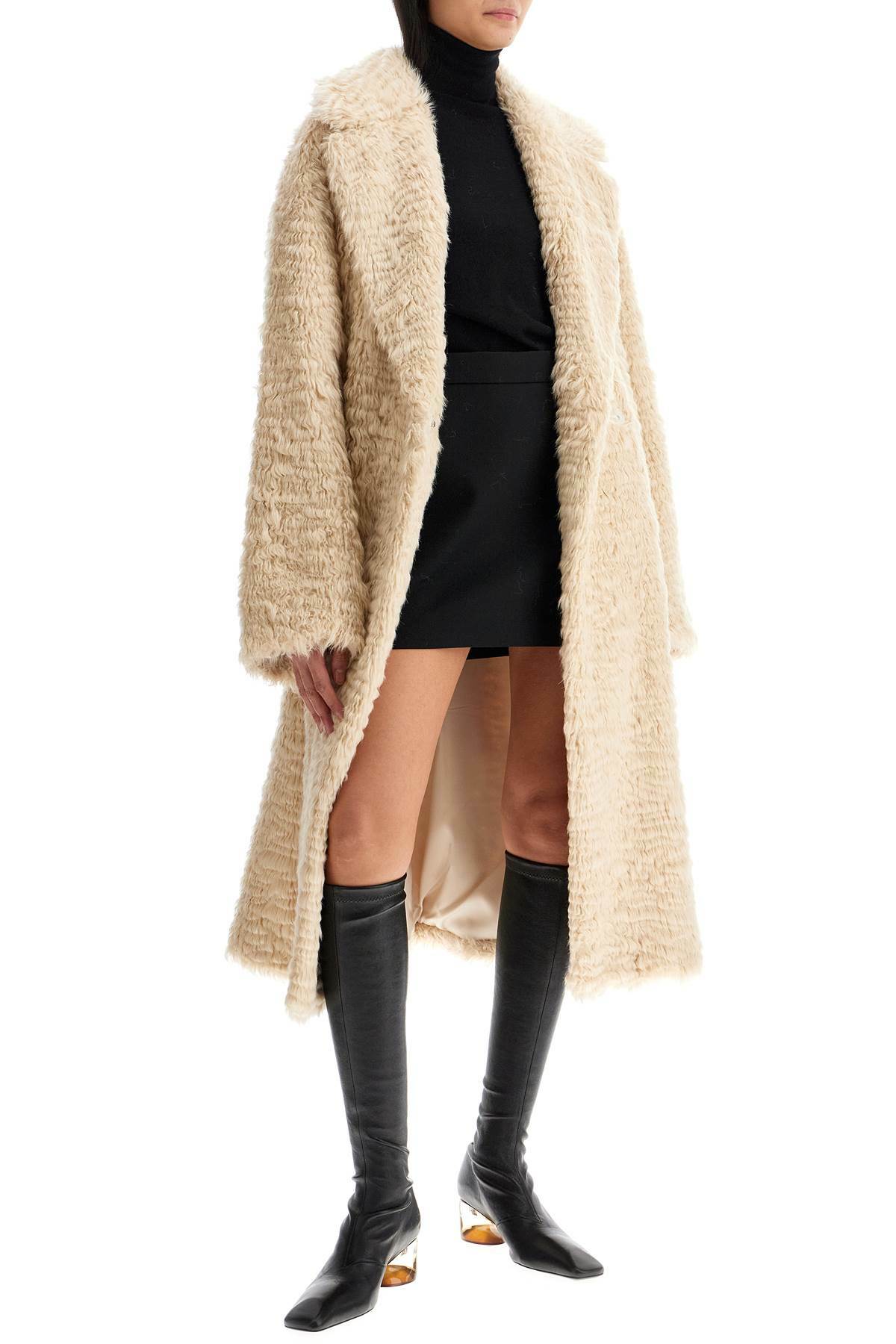 STAND STUDIO nicole faux fur coat Beige