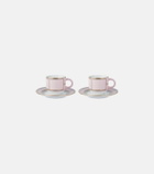 Ginori 1735 Diva set of 2 espresso cups and saucers