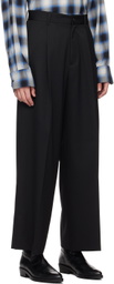 stein Black Extra Wide Trousers