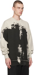 A-COLD-WALL* Off-White & Black Print Sweatshirt