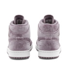 Air Jordan Women's 1 Mid Velvet W Sneakers in Purple Smoke/White