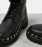 Valentino Garavani Rockstud leather combat boots