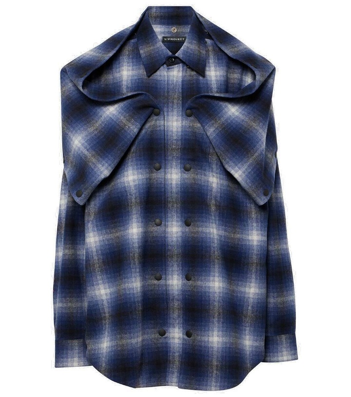 Photo: Y/Project Detachable cotton flannel overshirt