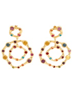 Joanna Laura Constantine Statement Crystal-embellished 18kt Gold-plated Drop Earrings - One Size