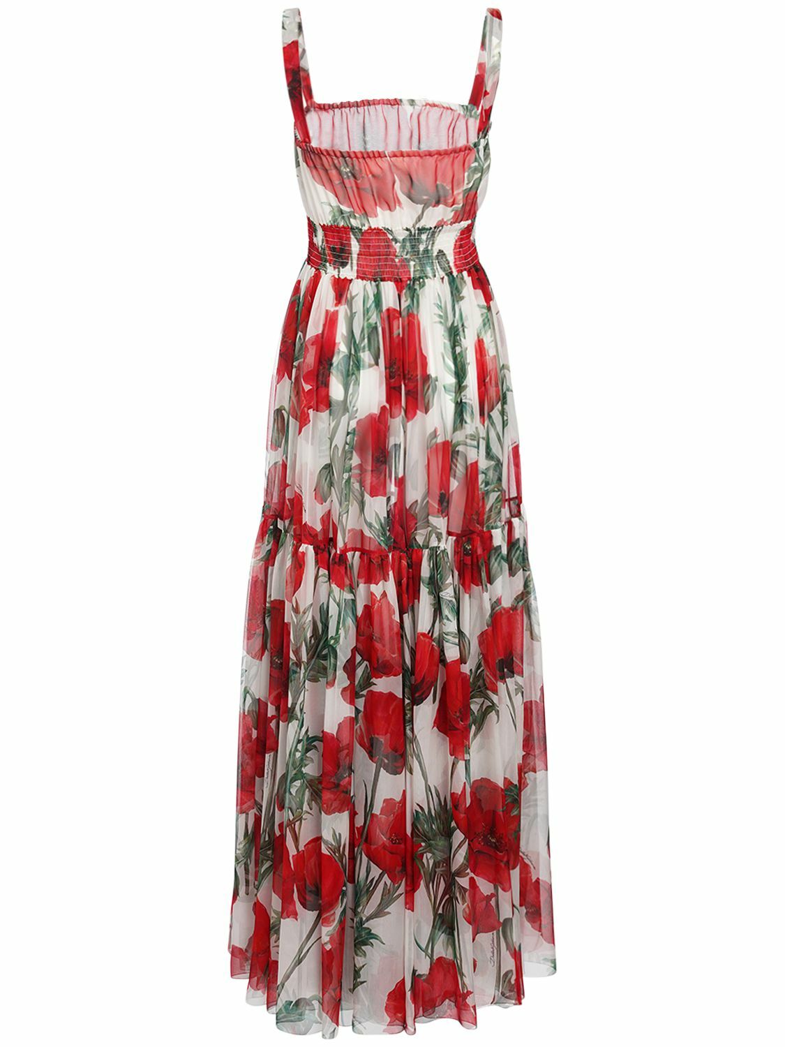 white christmas dresses Poppy Chiffon Floral Print Dress
