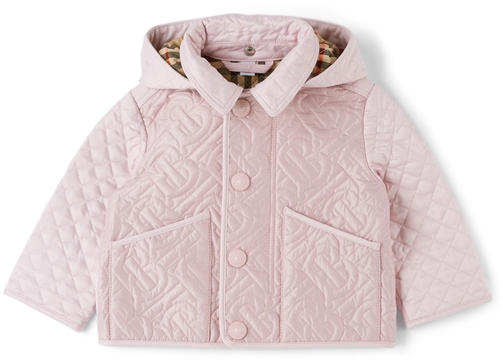 Photo: Burberry Baby Quilted Giaden Monogram Hood Jacket