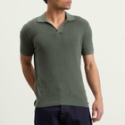 Ronning Men's Textured Polo Shirt in Sage