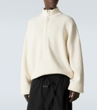 Fear of God Wool, linen, and cotton half-zip sweater