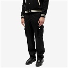 Versace Men's Wool Cargo Pant in Black
