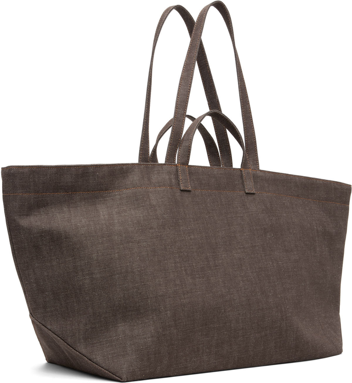 A.P.C. Brown 'Le Drummer' Toile Tote