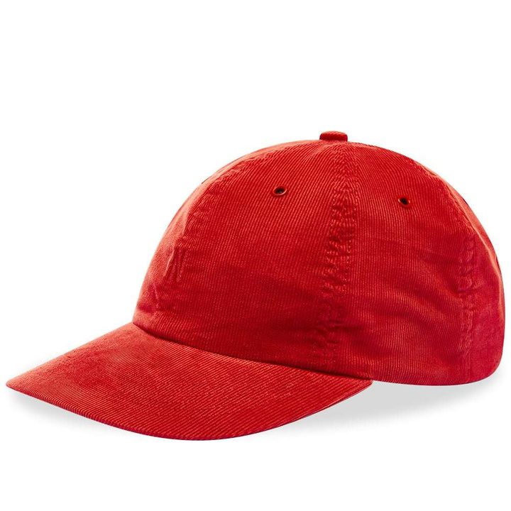 Photo: Norse Projects Baby Corduroy Sports Cap Askja Red