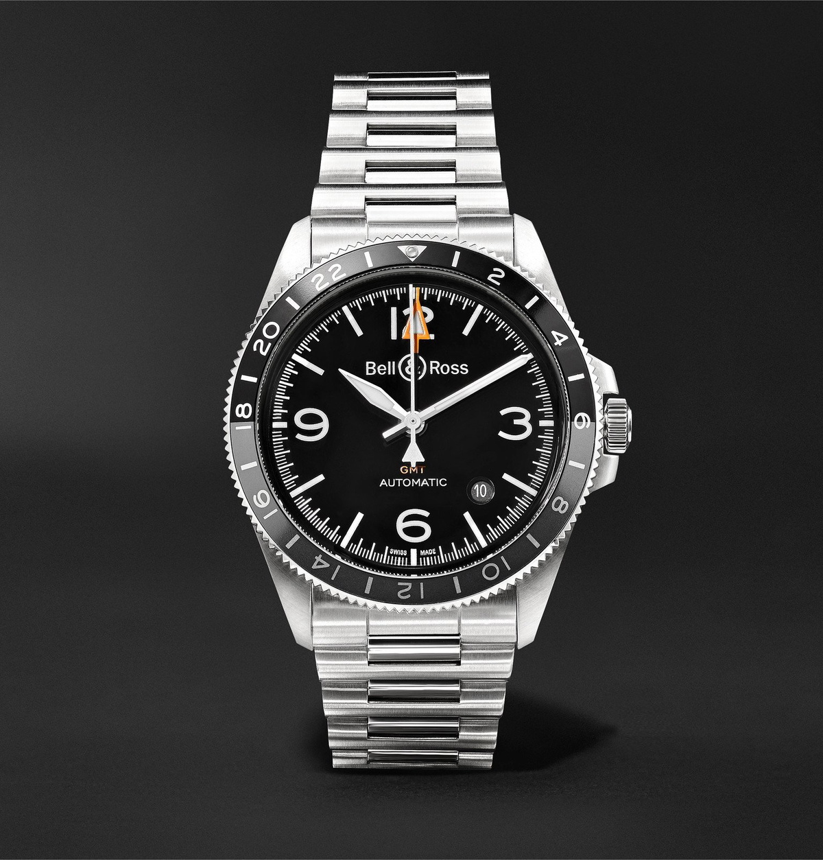 Bell Ross BR V2 93 GMT Automatic 41mm Stainless Steel Watch