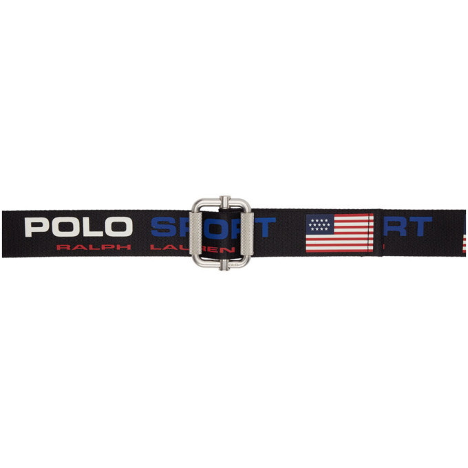 Photo: Polo Ralph Lauren Navy Webbing Polo Sport Belt