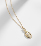 Yvonne Léon Joli Miroir 18kt and 9kt gold pendant necklace with citrines