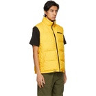 AAPE by A Bathing Ape Reversible Beige and Yellow Canvas Multi-Pocket Vest